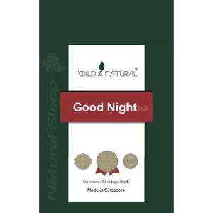 Wild & Natural Good Night Tea (Made in Singapore) /Net content: 30 tea bags, 36g